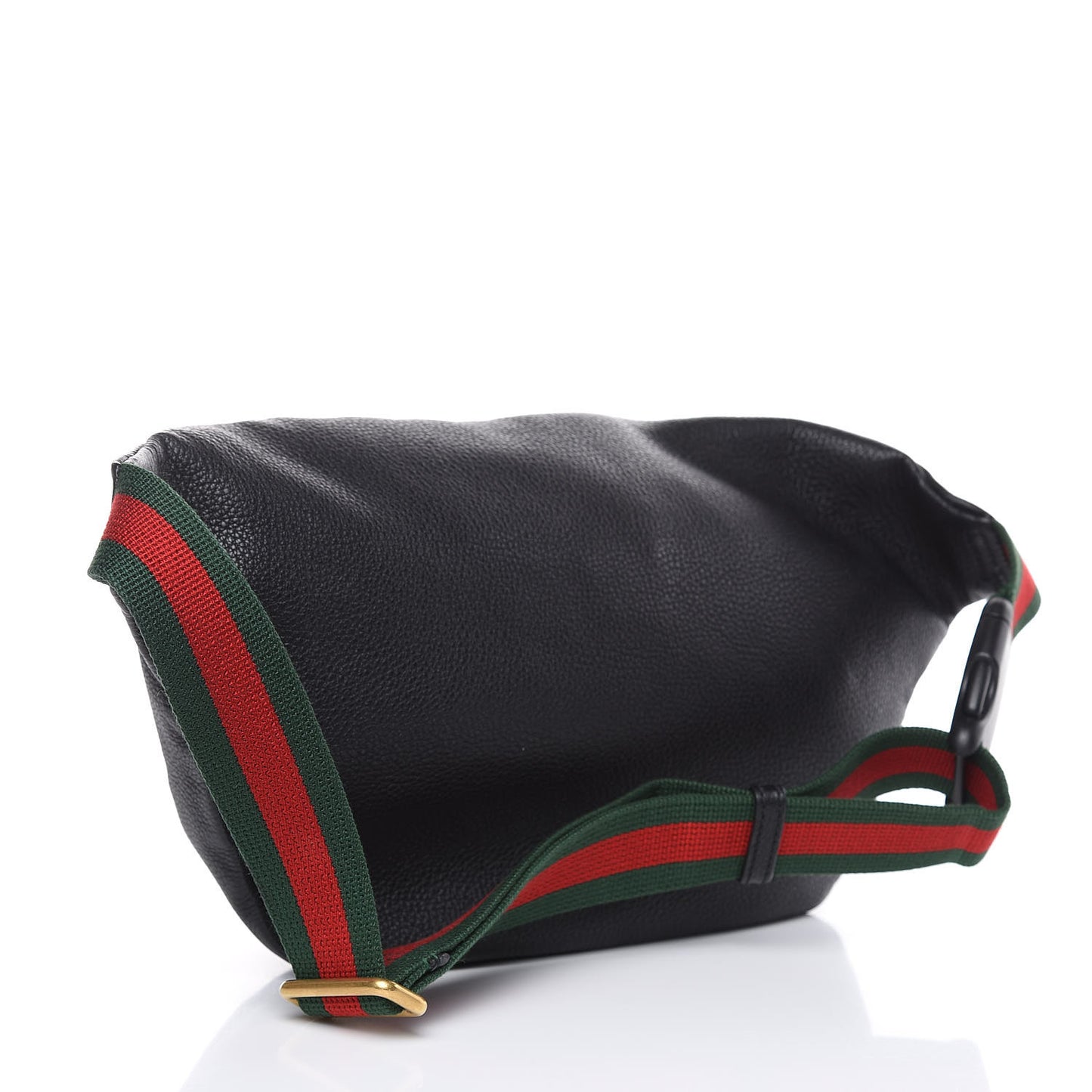 Grained Calfskin Logo Belt Bag Black