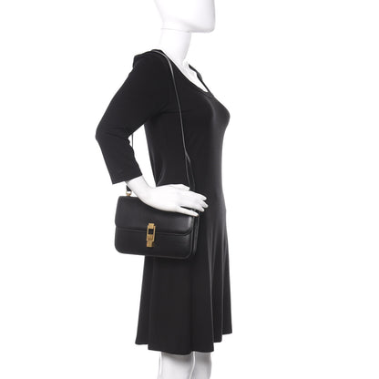 Saint Laurent Smooth Calfskin Carre Satchel Black 2 of 11