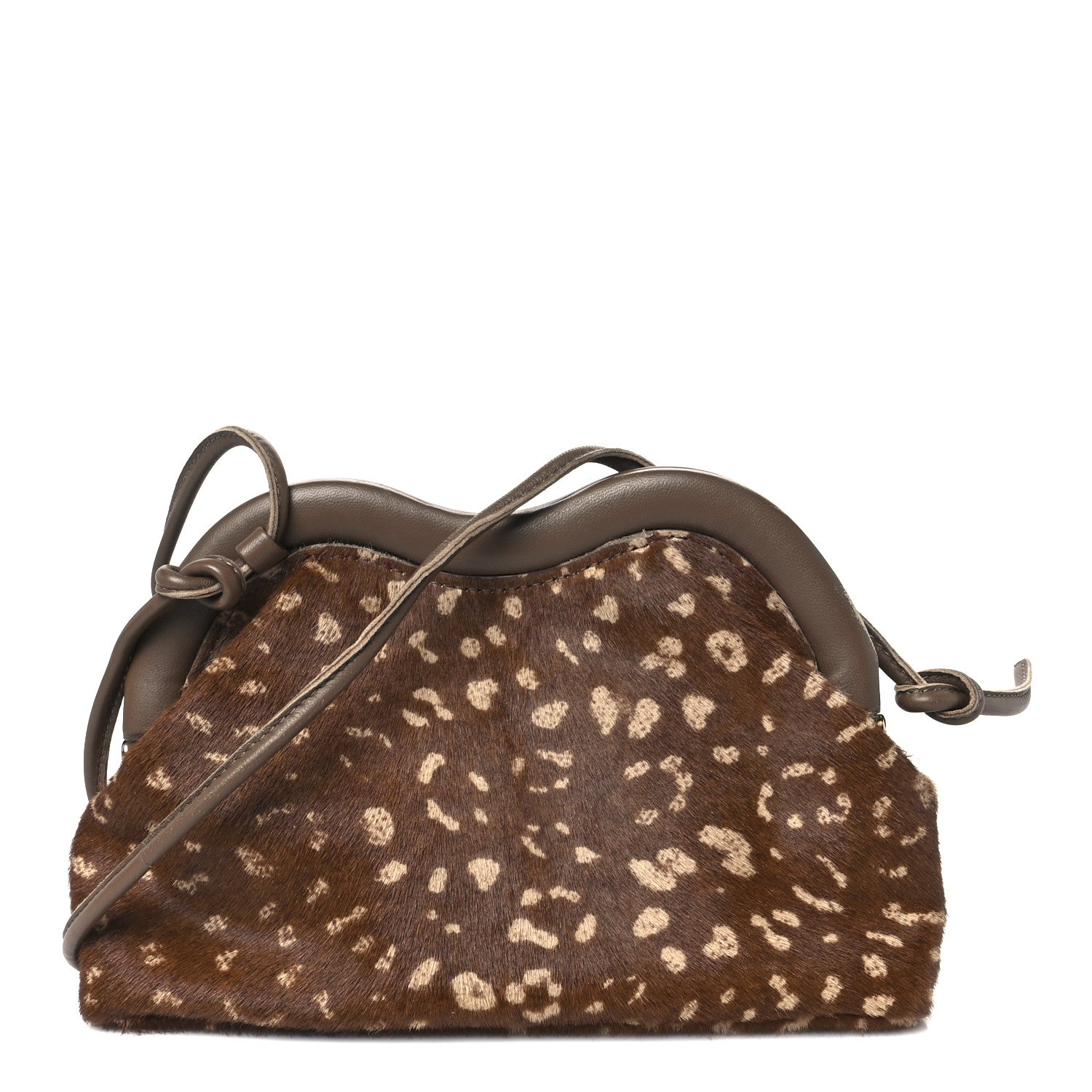 Mansur Gavriel Pony Hair Baci Bag Caramel Bambi Desert 1 of 9