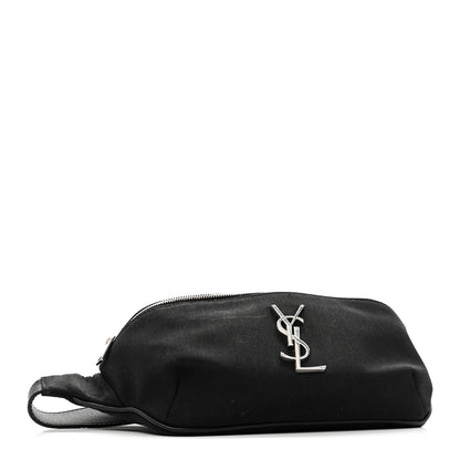 Saint Laurent Canvas Monogram Belt Bag Black 4 of 9