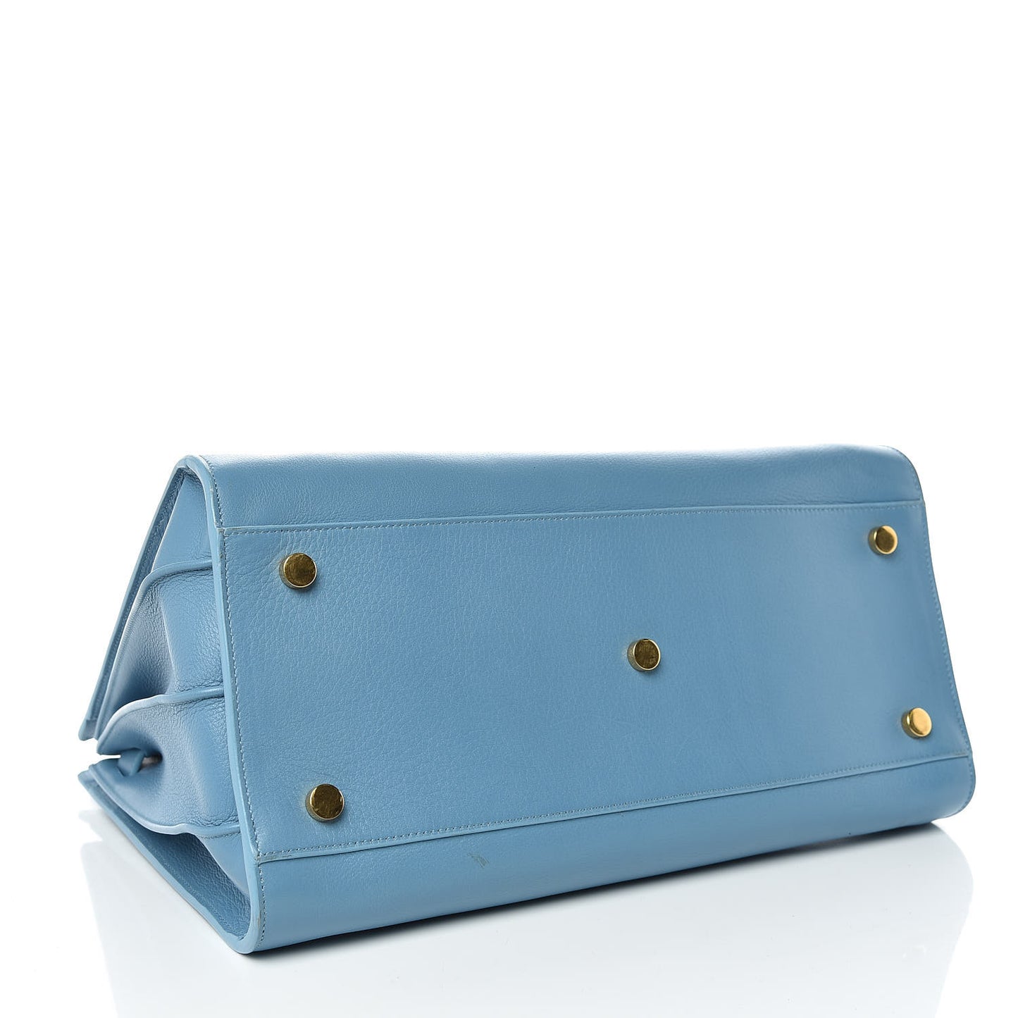 Grained Calfskin Small Sac De Jour Light Blue