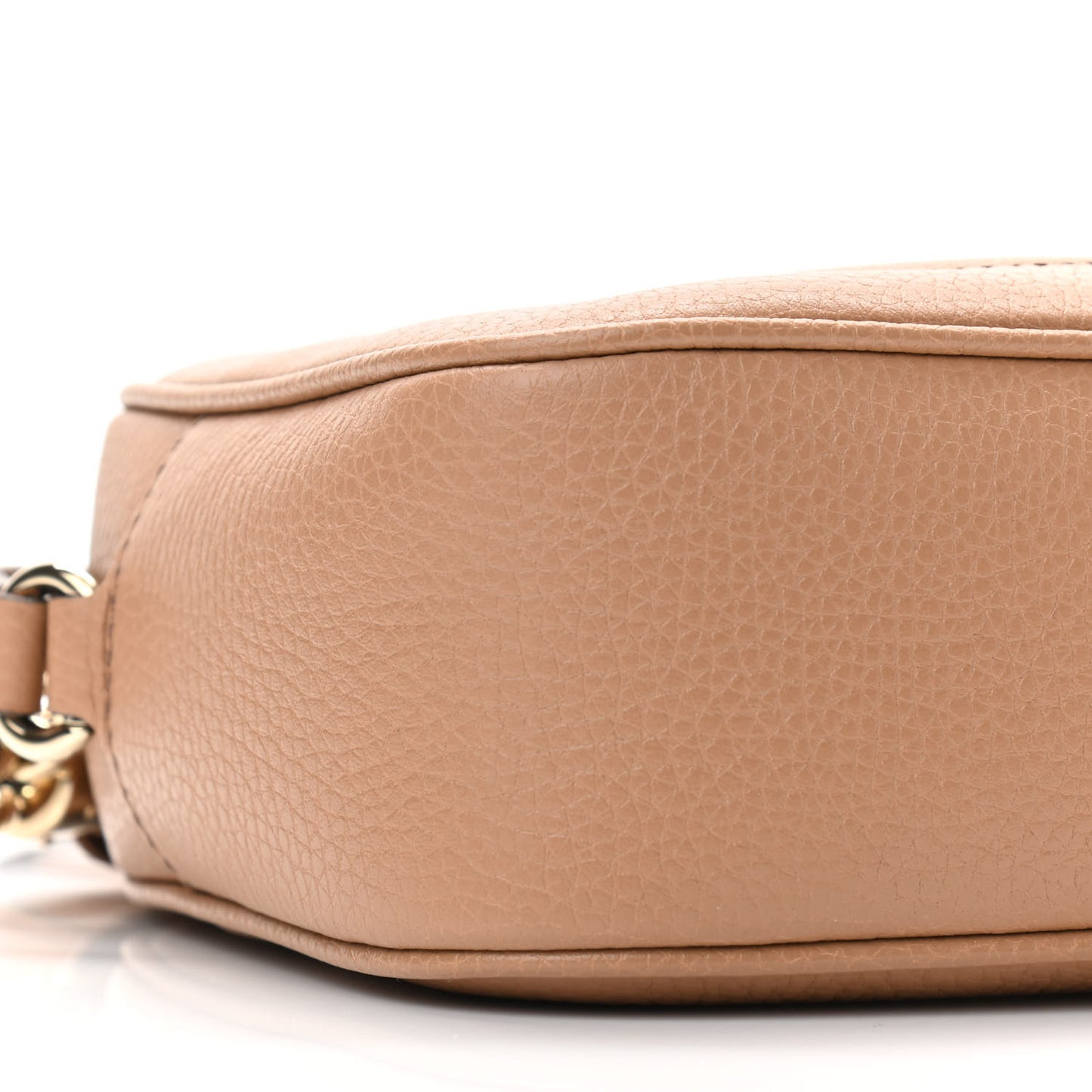 Pebbled Calfskin Small Soho Disco Bag Camelia