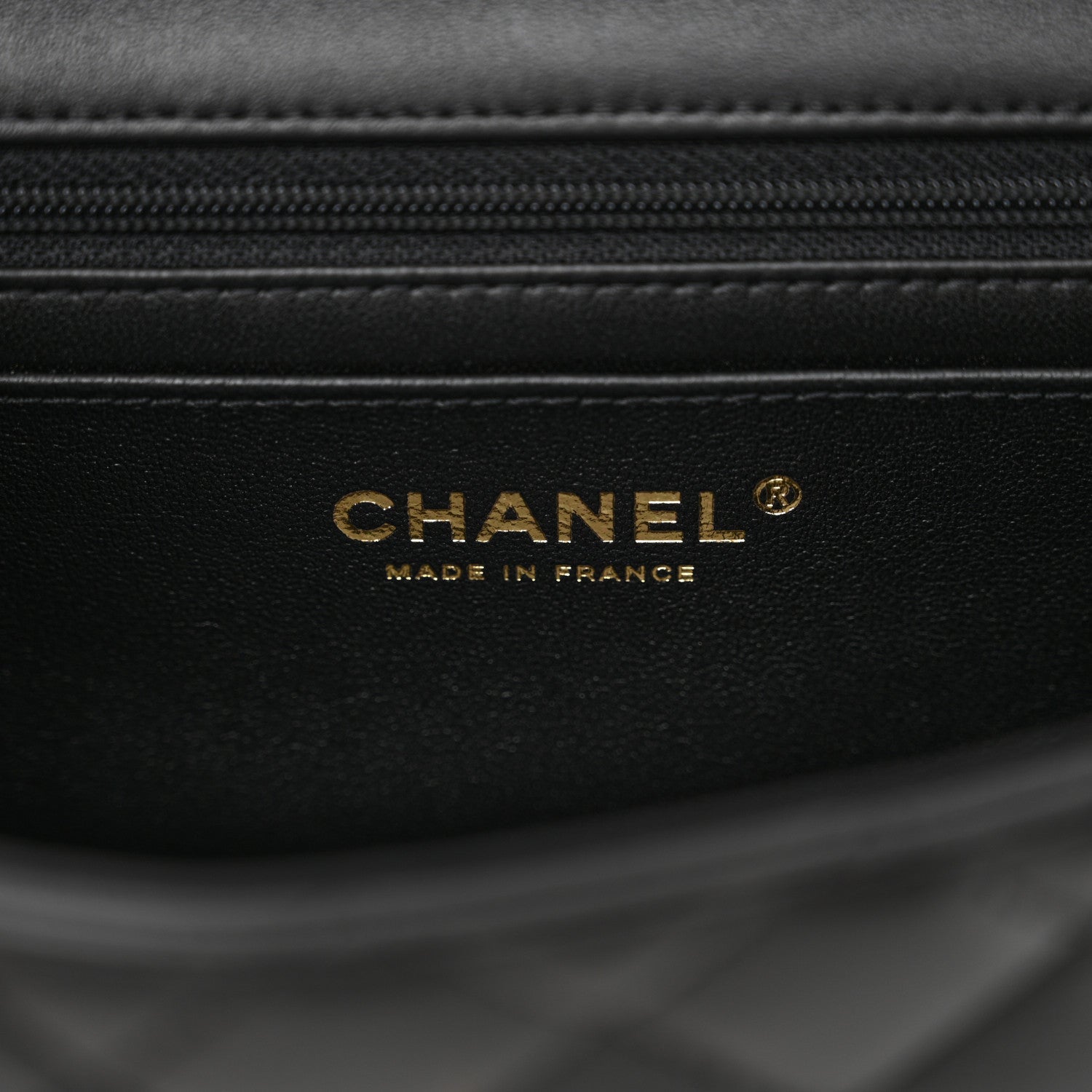 Chanel Lambskin Quilted Mini Top Handle Rectangular Flap Black 6 of 10