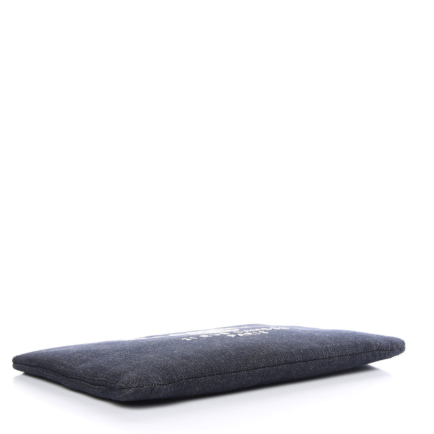 Denim Large Deauville Pouch Dark Blue