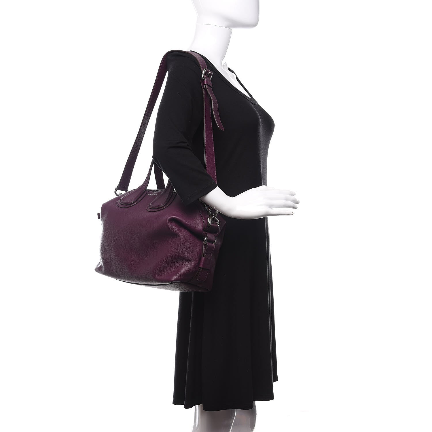Givenchy Waxy Grained Calfskin Small Nightingale Purple 2 of 10