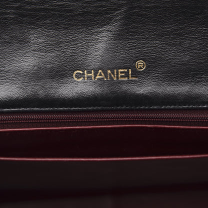 Chanel Lambskin Quilted XL Jumbo Single Flap Black 7 of 14