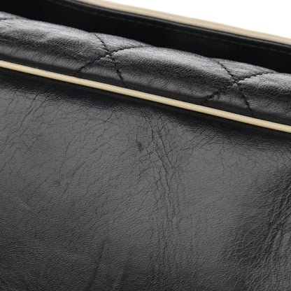 Chanel Lambskin Quilted East West Accordion Flap Black 12 of 12
