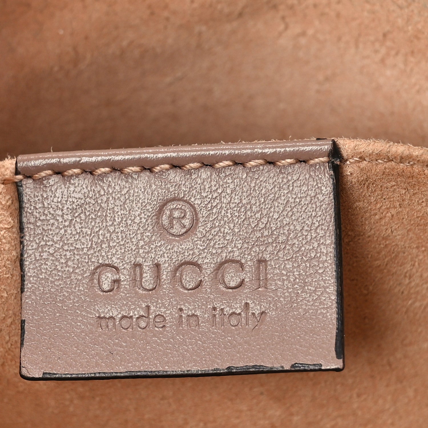 Gucci Calfskin Matelasse Small GG Marmont Chain Shoulder Bag Porcelain Rose 6 of 9