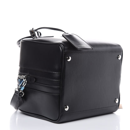 Burberry Smooth Calfskin Montage Print Small Cube Bowling Bag Black 4 of 12