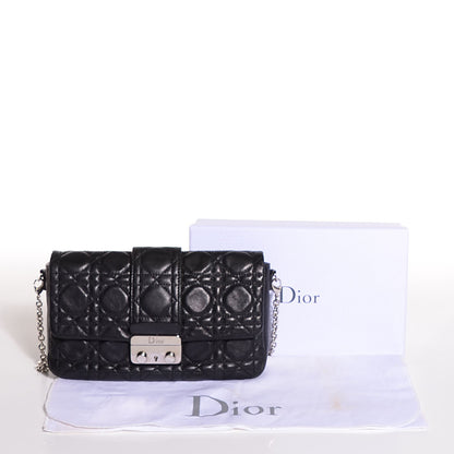 Christian Dior Lambskin Cannage New Lock Pouch Black 9 of 9