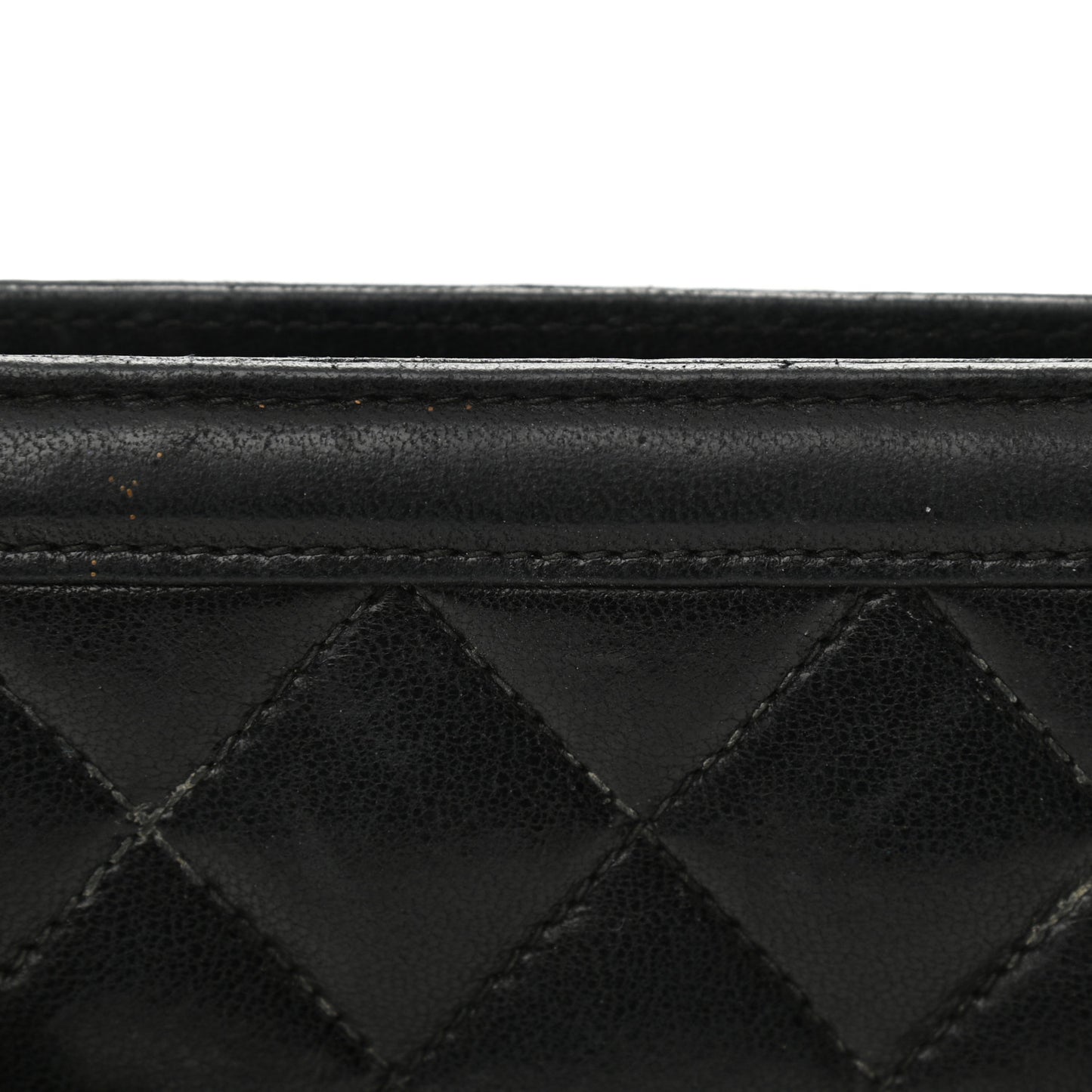 Lambskin Quilted Tassel Bag Black