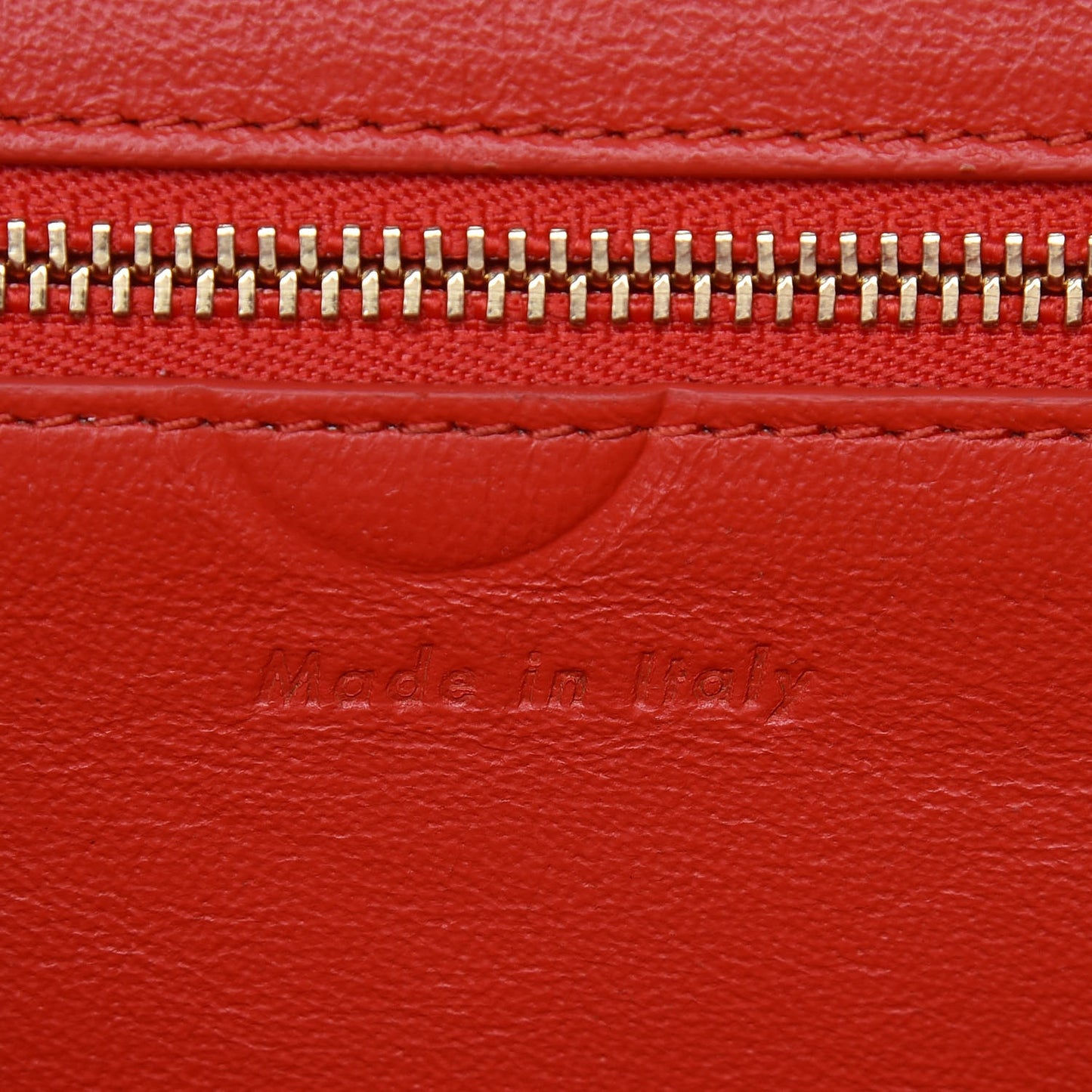 Baby Grained Calfskin Medium Symmetrical Bag Vermillion