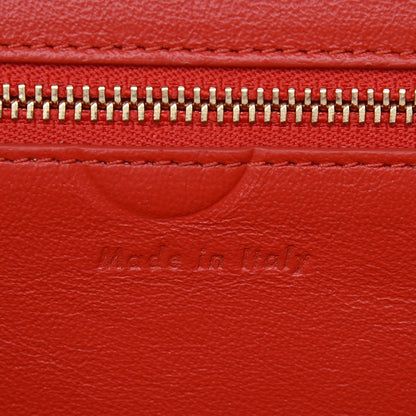 Celine Baby Grained Calfskin Medium Symmetrical Bag Vermillion 11 of 13