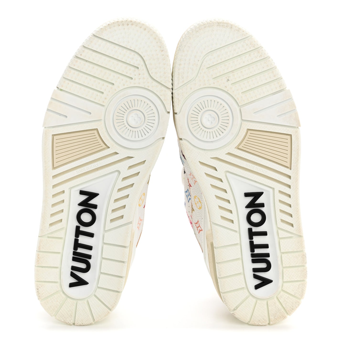 LV X TM Calfskin Monogram Multicolor Womens LV Trainer Sneakers 37.5 White