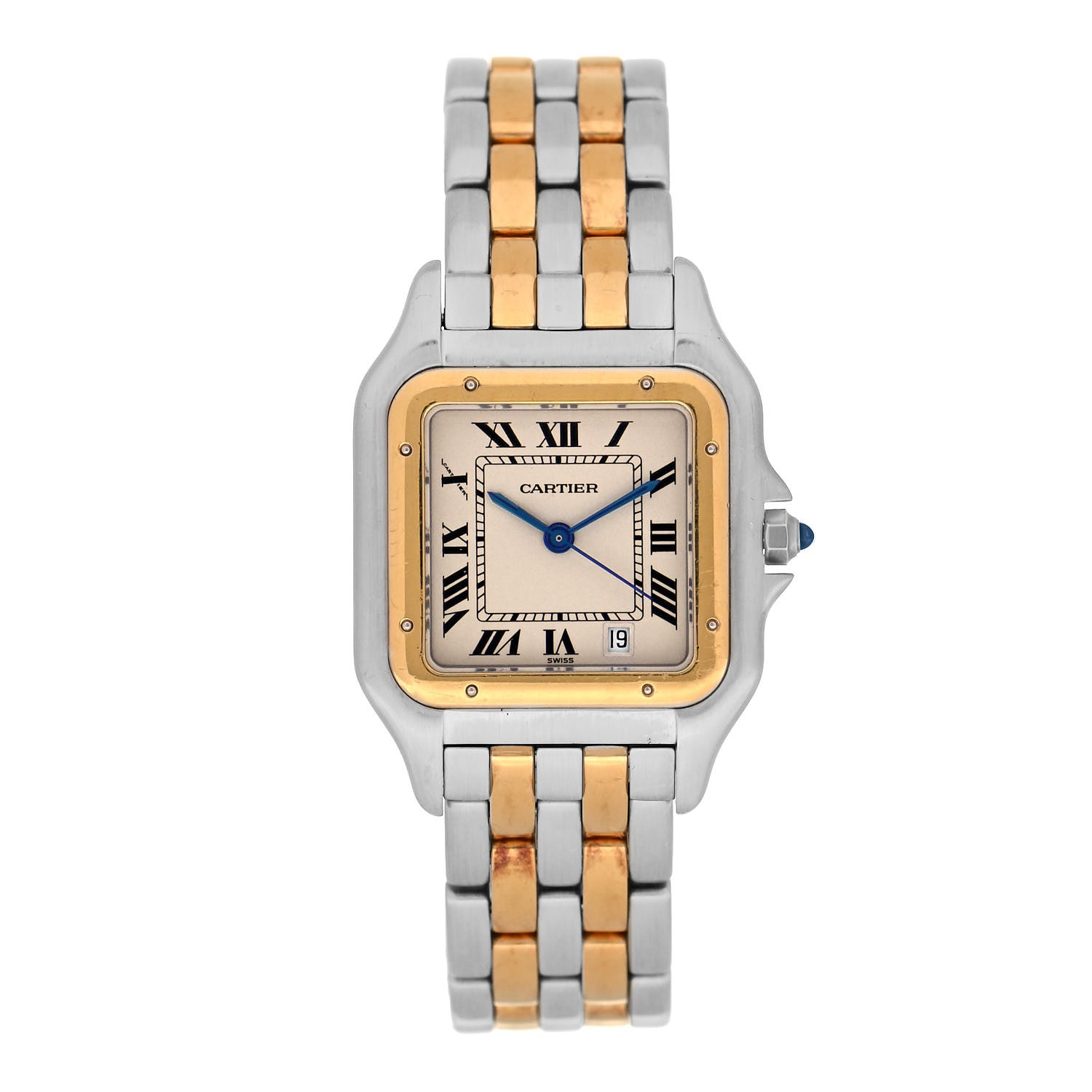 Cartier Stainless Steel 18K Yellow Gold 27mm Panthere Quartz Watch 1 of 5