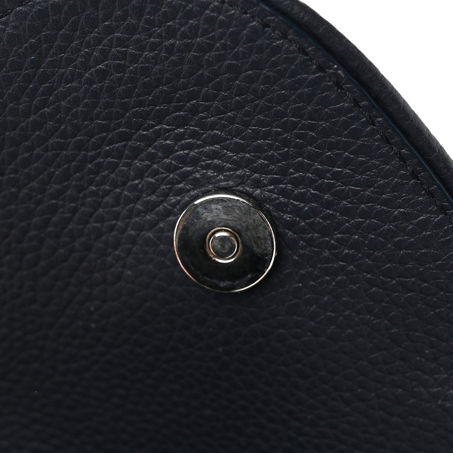 X SHAWN STUSSY Grained Calfskin Printed Mens Saddle Bag Navy Blue