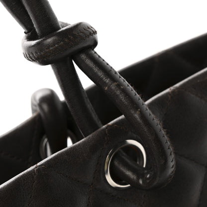 Chanel Calfskin Quilted Large Cambon Tote Brown 11 of 14