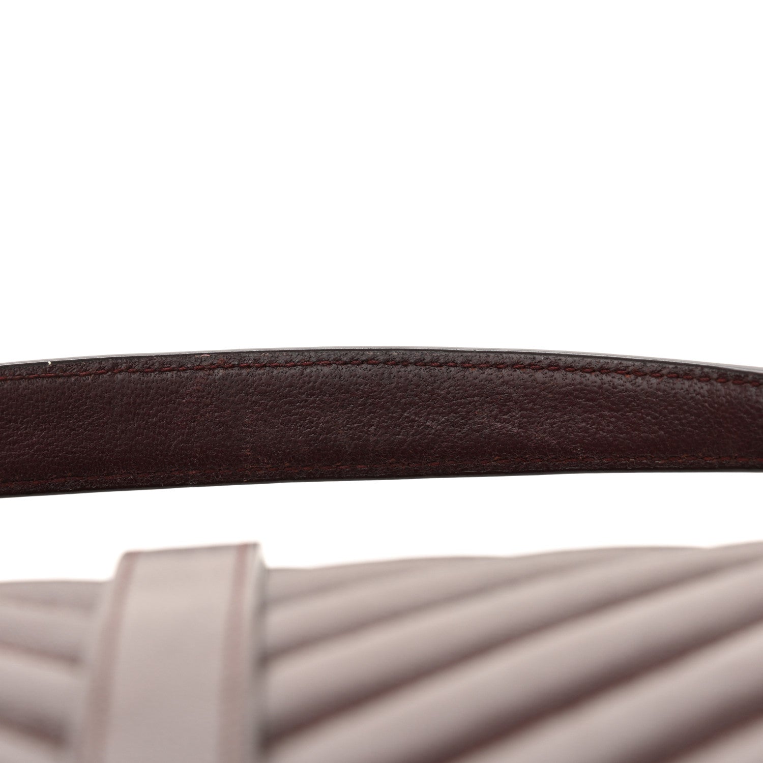Saint Laurent Sheepskin Matelasse Chevron Large College Monogram Satchel Amaranto 14 of 14