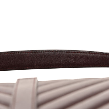Saint Laurent Sheepskin Matelasse Chevron Large College Monogram Satchel Amaranto 14 of 14