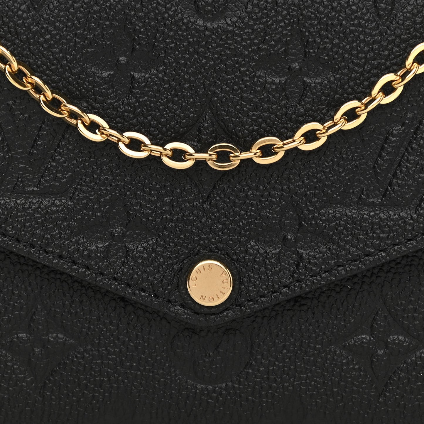Empreinte Pochette Felicie Chain Wallet Black