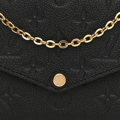 Louis Vuitton Empreinte Pochette Felicie Chain Wallet Black 7 of 9