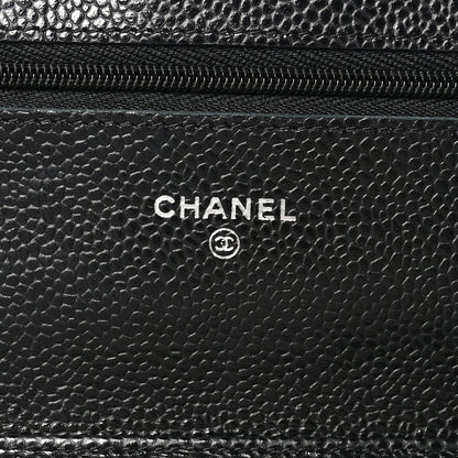 Chanel Caviar Quilted Wallet on Chain WOC Black 7 of 11
