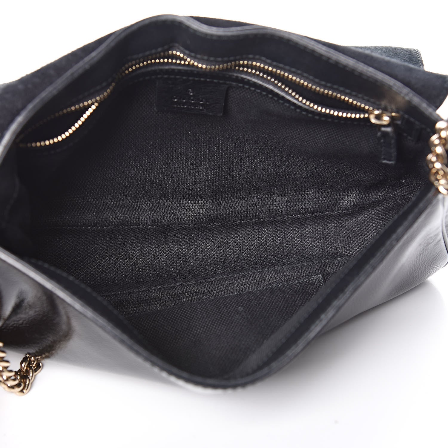Gucci Patent Medium Soho Flap Crossbody Black 5 of 11