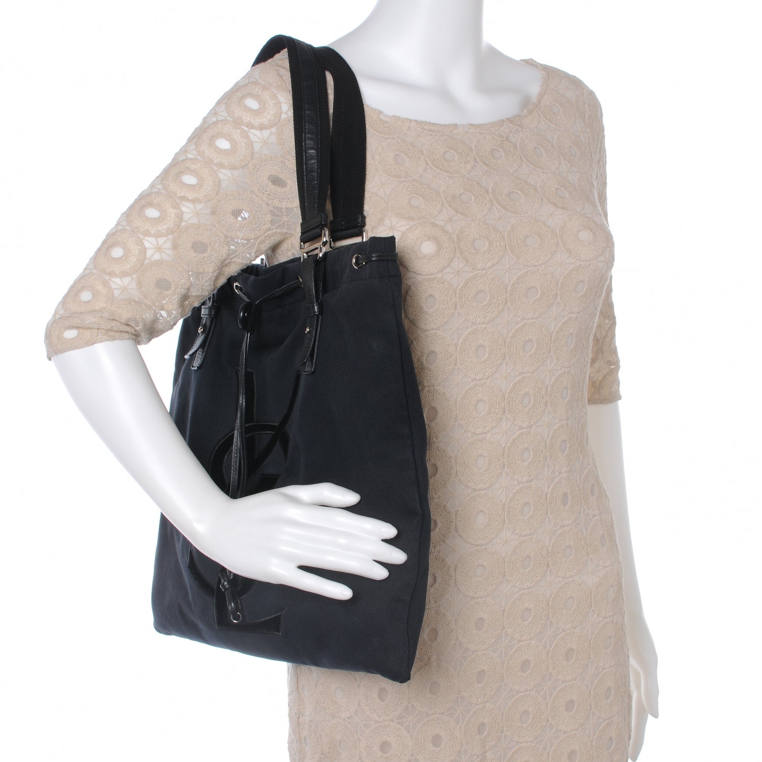Saint Laurent Canvas Kahala Sac Black 2 of 7