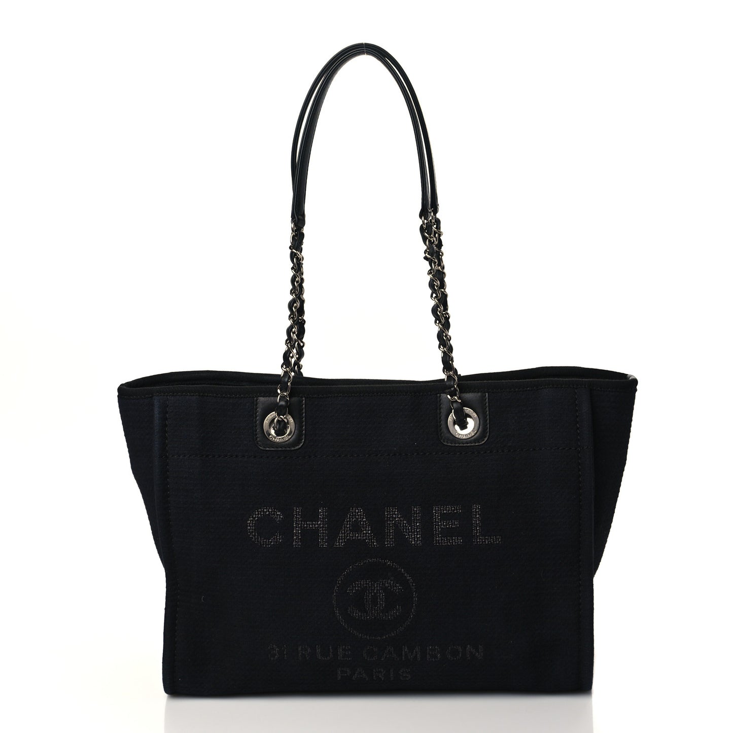 Canvas Small Deauville Tote Black