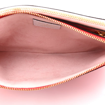 Louis Vuitton Monogram Giant Double Zip Pochette Rouge 5 of 13