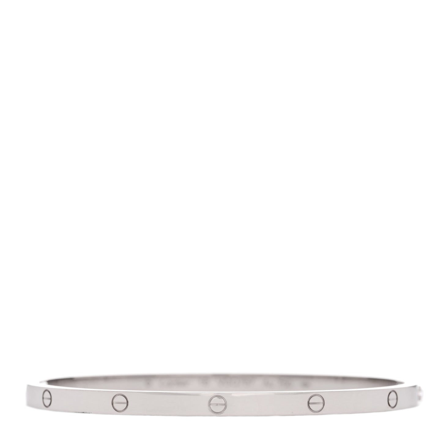18K White Gold Small LOVE Bracelet 18