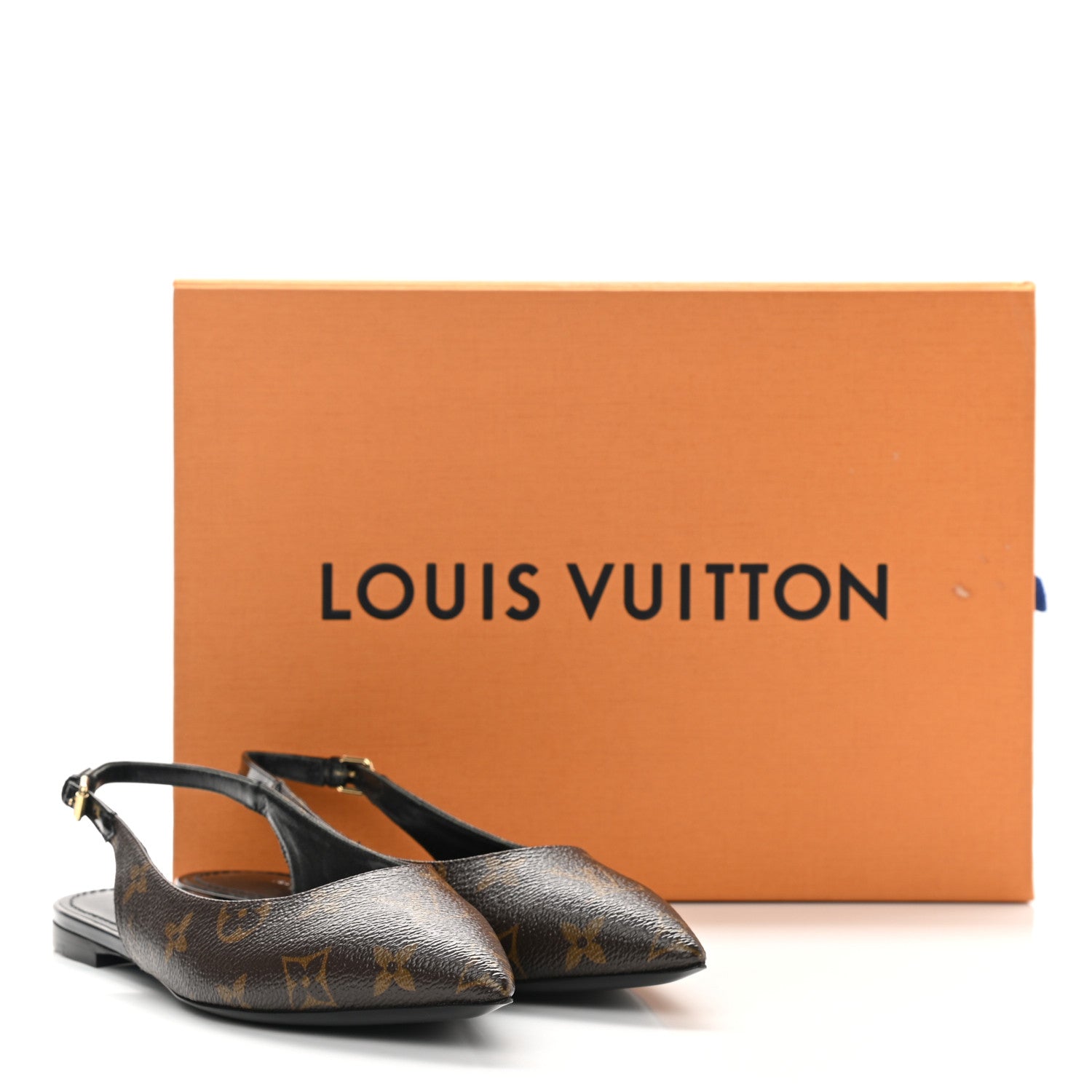 Louis Vuitton Patent Monogram Cherie Slingback Ballerina Flats 36 9 of 9