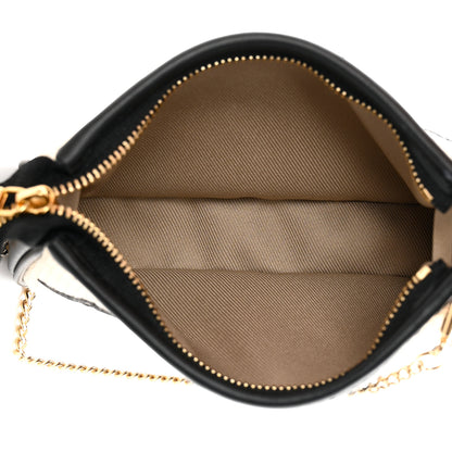 Louis Vuitton Cotton Monogram Giant Mini Pochette Accessories Beige Black 5 of 7
