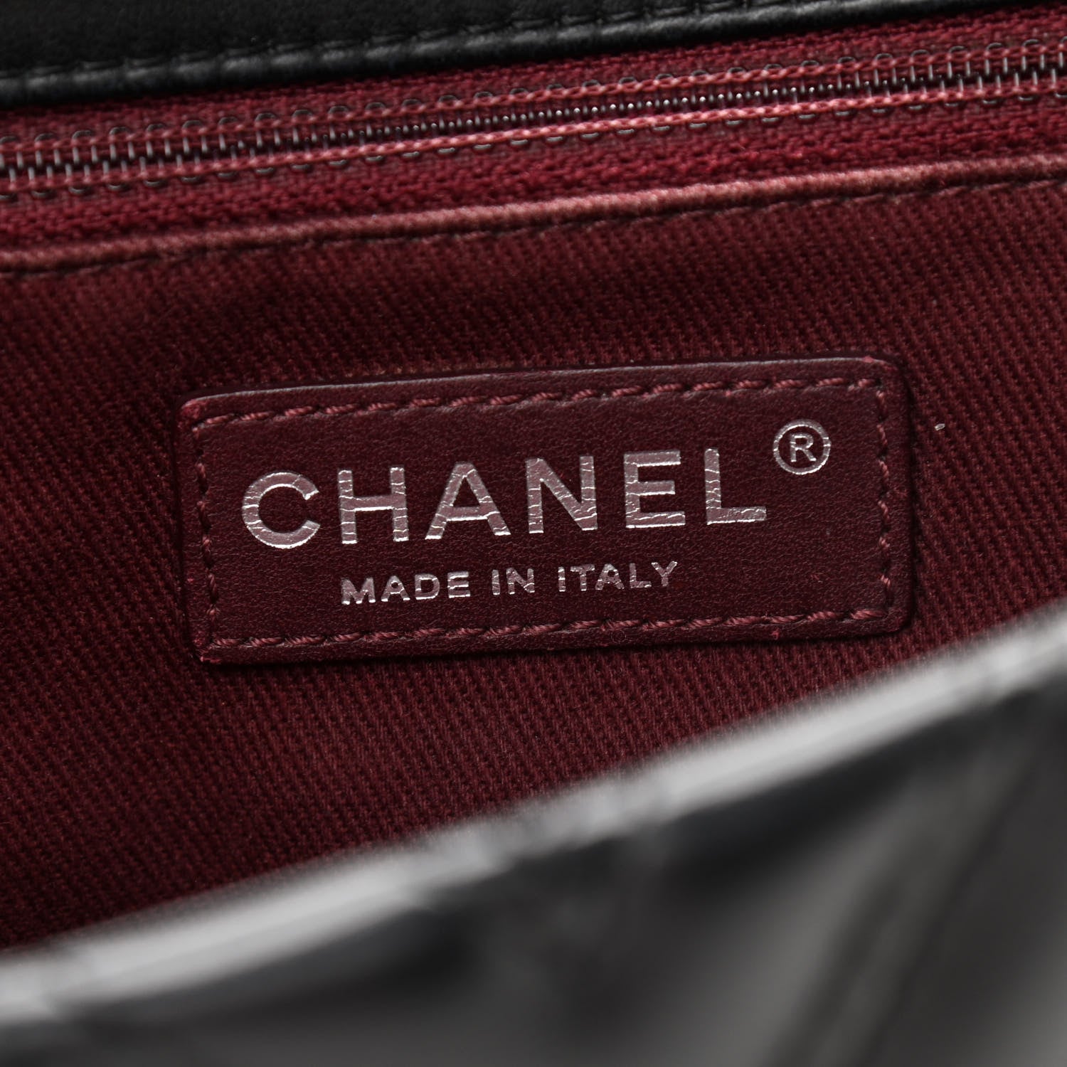 Chanel Lambskin Chevron Quilted Double Stitch Jumbo Single Flap Black 6 of 11