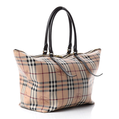 Burberry Haymarket Check Medium Salisbury Tote Chocolate 3 of 11