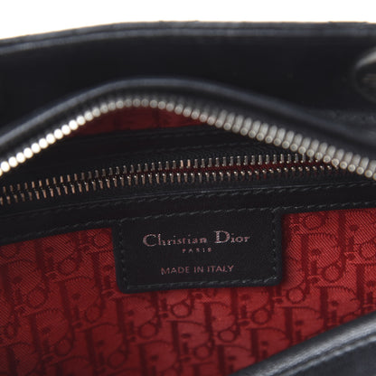 Christian Dior Lambskin Cannage Medium Lady Dior Black 5 of 9