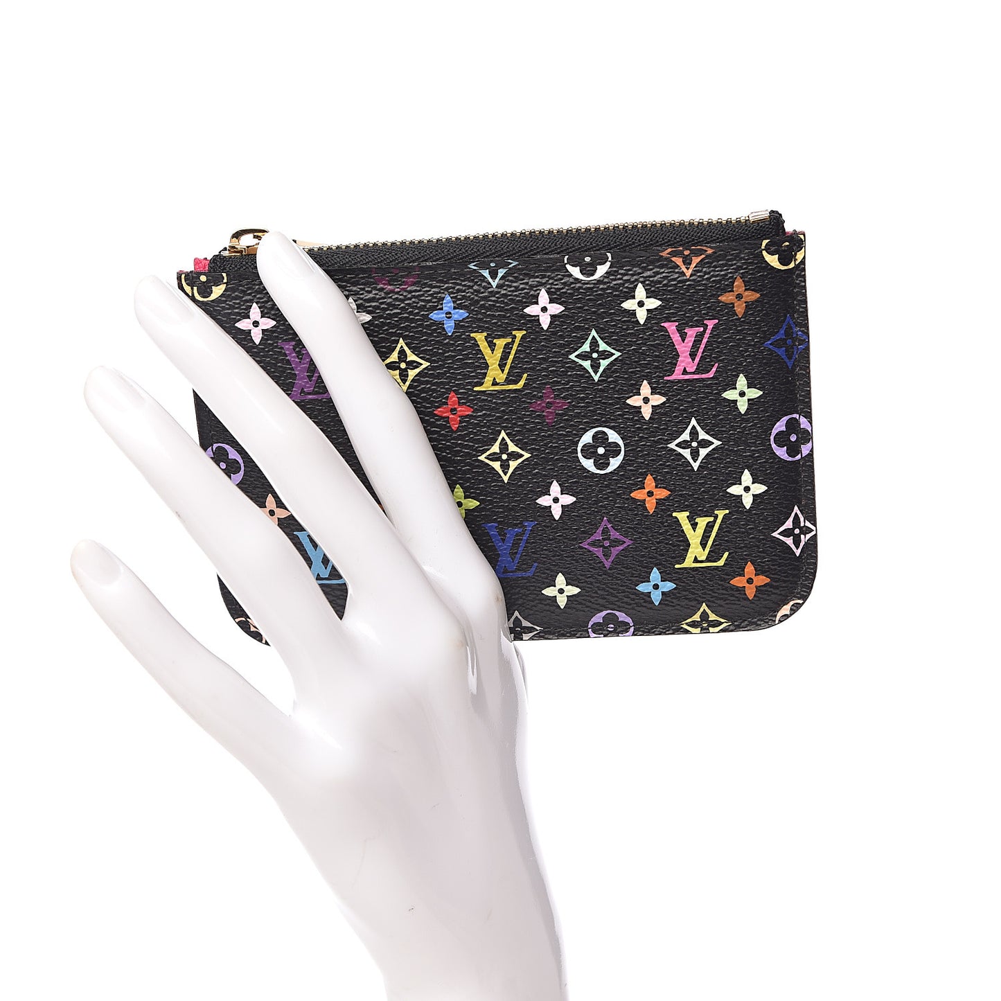 Monogram Multicolor Key Pouch Black Grenade