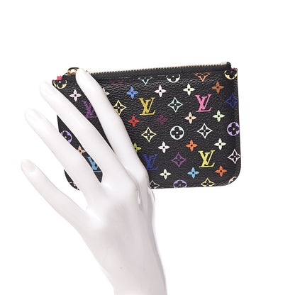 Louis Vuitton Monogram Multicolor Key Pouch Black Grenade 2 of 7