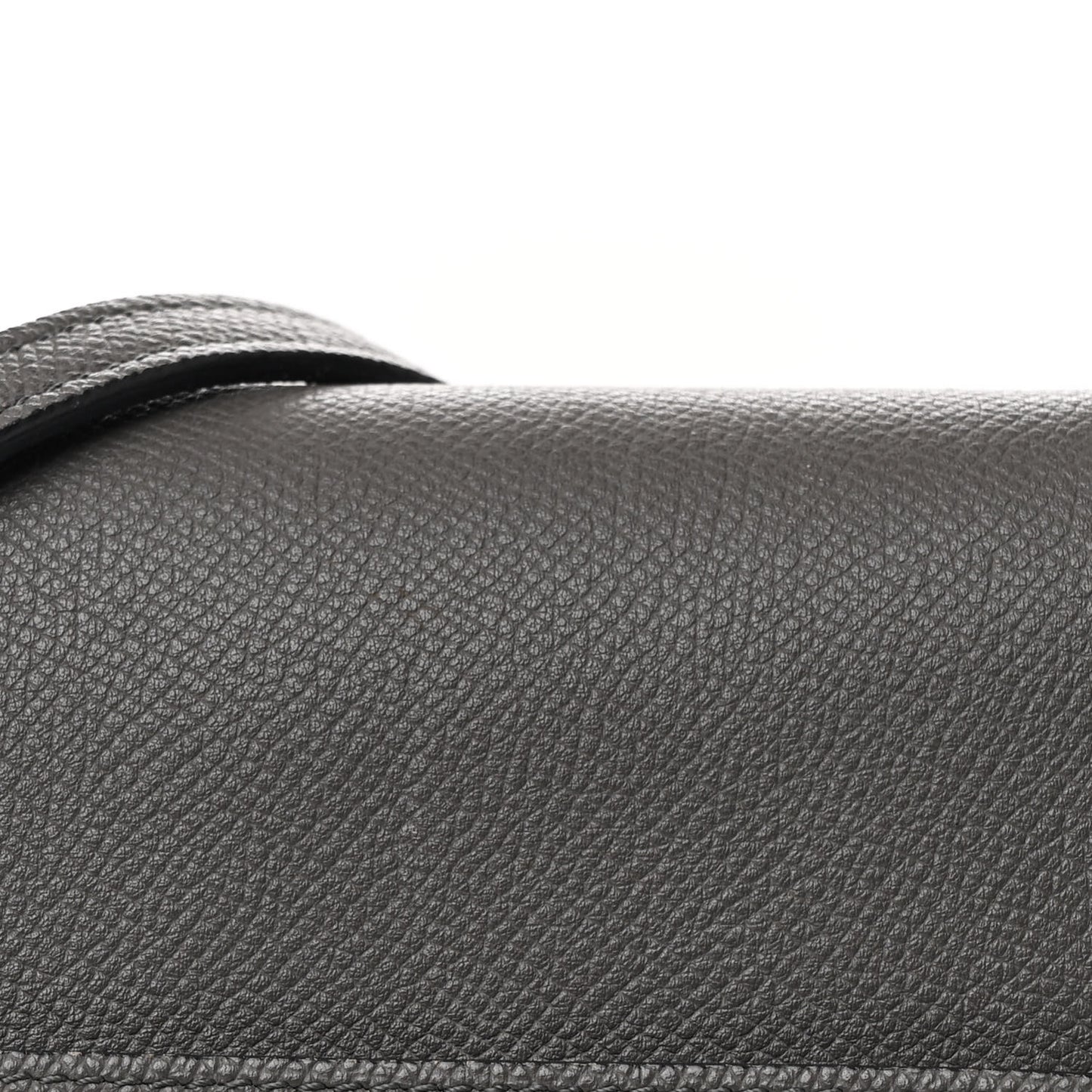 Grained Calfskin Nano Belt Bag Grey