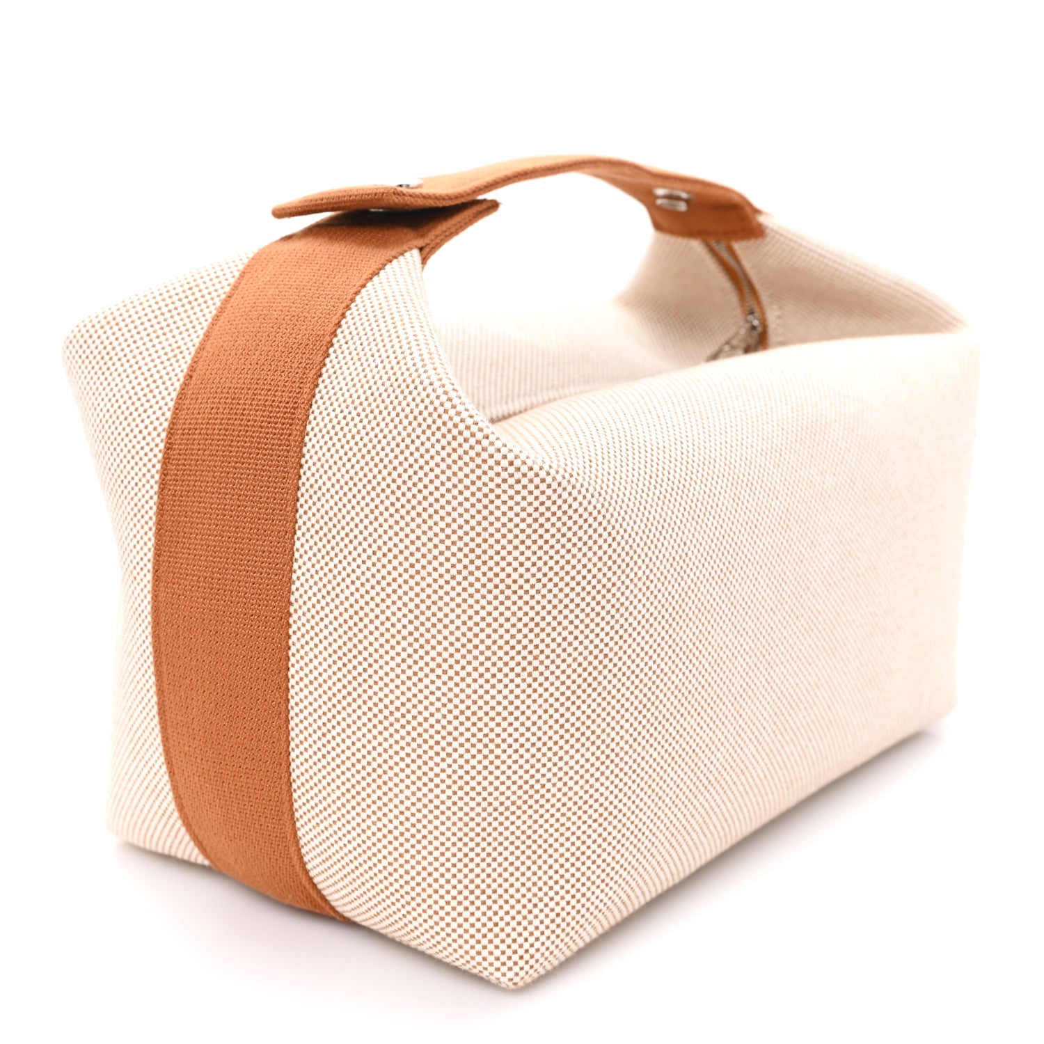 Hermes Canvas Large Bride-A-Brac Cabriole Case Biscuit 3 of 7