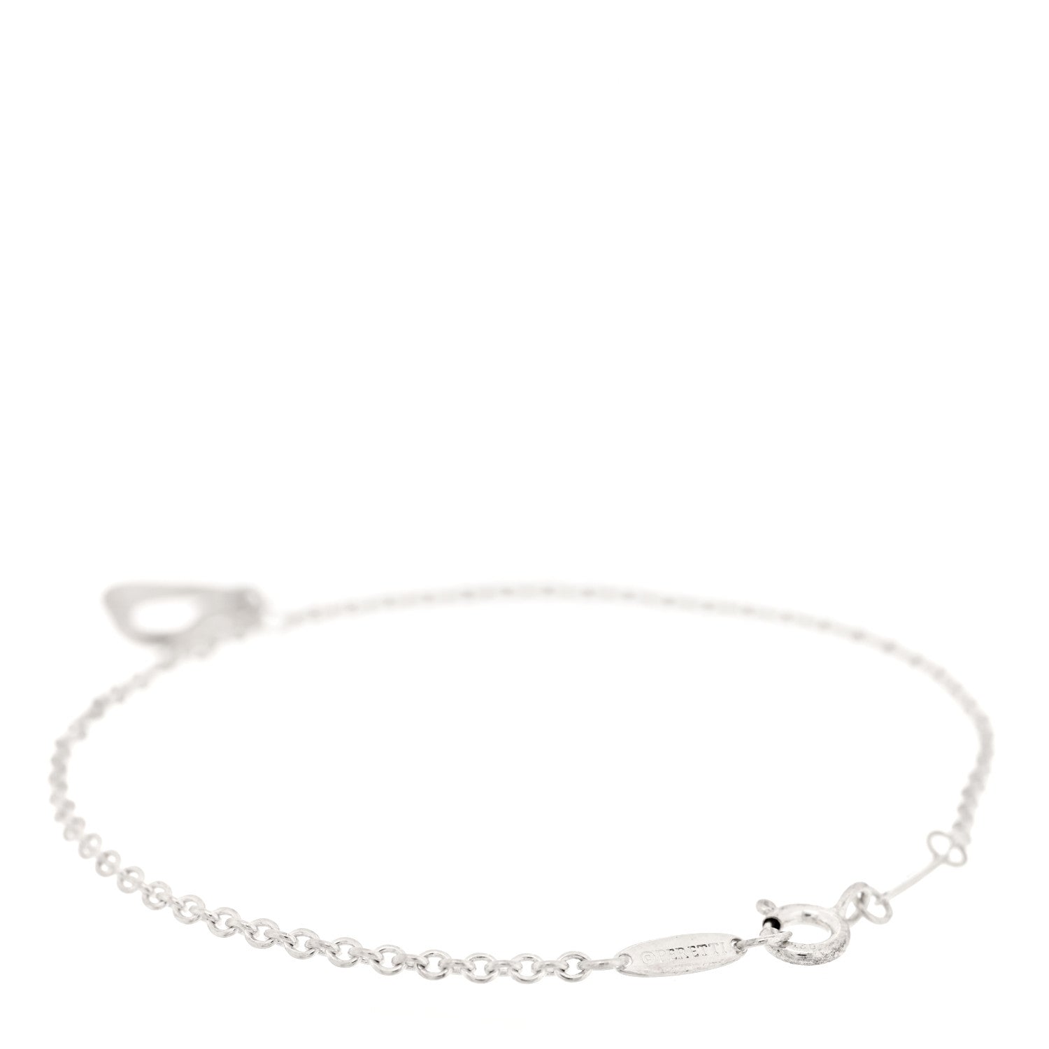 Tiffany Sterling Silver Elsa Peretti Open Heart Charm Bracelet 2 of 3