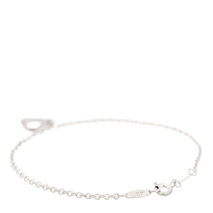 Tiffany Sterling Silver Elsa Peretti Open Heart Charm Bracelet 2 of 3