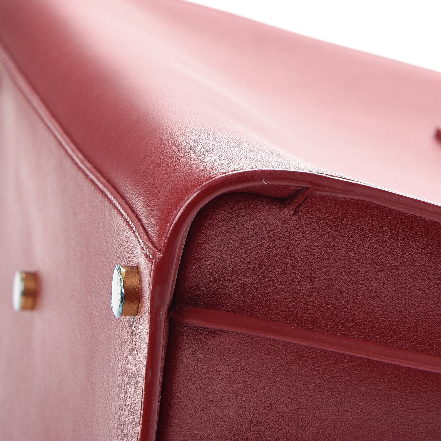 Saint Laurent Calfskin Small Sac De Jour Oxblood 10 of 10