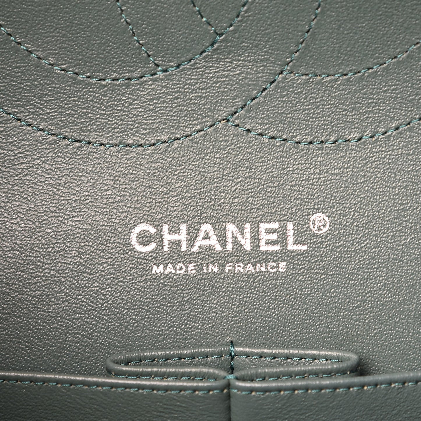 Caviar Quilted Jumbo Double Flap Dark Green