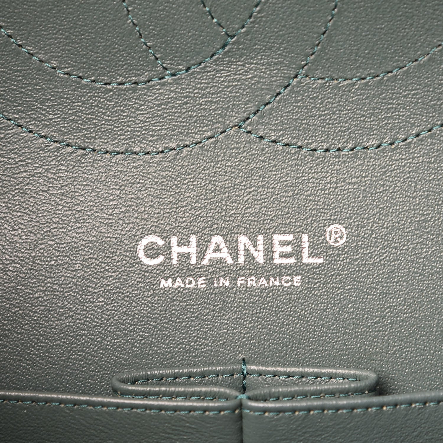 Chanel Caviar Quilted Jumbo Double Flap Dark Green 6 of 13