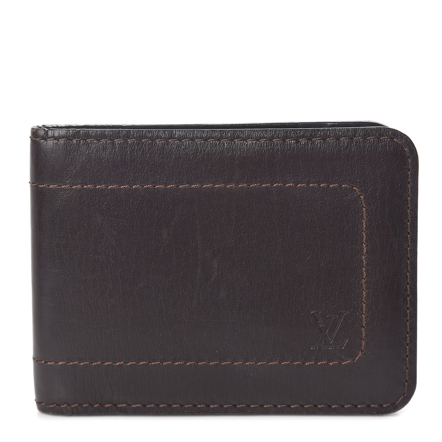 Louis Vuitton Utah 6 Cards Bill Holder Wallet Coffee 1 of 6