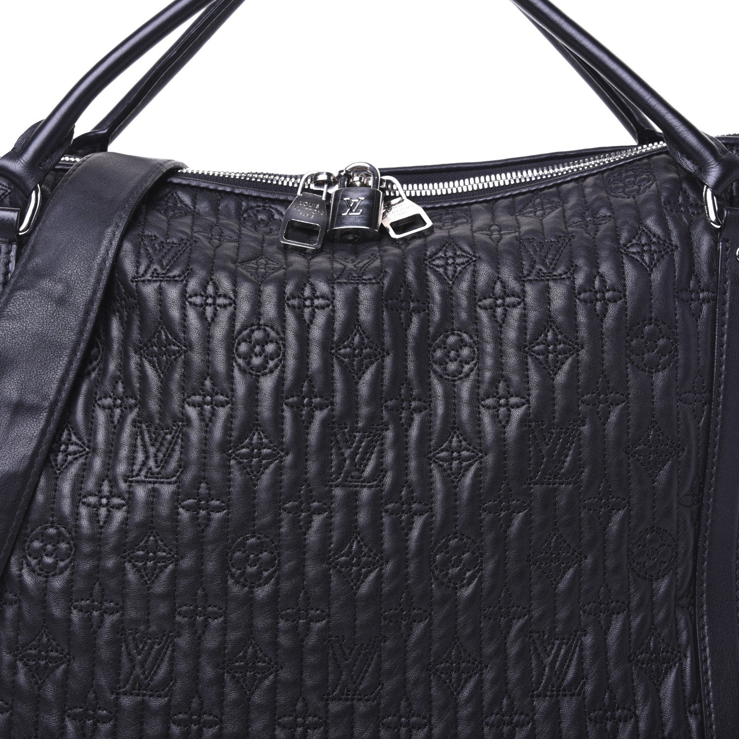 Louis Vuitton Monogram Lambskin Antheia Ixia MM Black 9 of 14