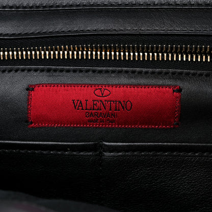 Valentino Garavani Vitello Medium Rockstud Tote Black 6 of 12