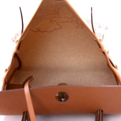 Hermes Vache Hunter Toile Pegase Pop Herbag Zip Retourne 31 PM Capucine Ecru 7 of 13