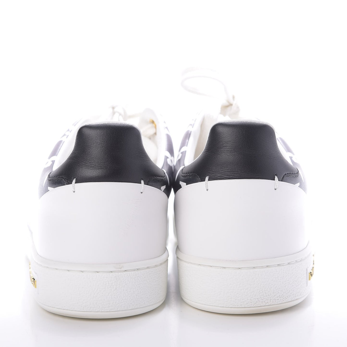 Calfskin Monogram Frontrow Sneakers 38 White Black